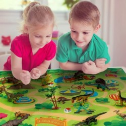 Toddler Dino Toy Dinosaur Figure with Play Mat - Dinosaur Toys Playset for Kids Realistic Toy Dinosaur Playset for Dino Lover...