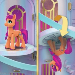 My Little Pony: A New Generation Movie Royal Racing Ziplines - 22-Inch Castle Playset Toy with 2 Moving Ziplines Princess Pip...