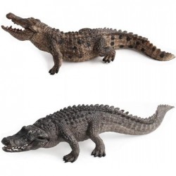 2 Pcs Simulated Crocodiles Model Figure Toy Realistic Alligator Figurines Collection Playset Science Educational Props $20.38...