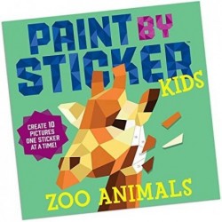 Paint by Sticker Kids - Zoo Animals Educational Books Toys 2017 Christmas Toys $35.62 Kids' Stickers