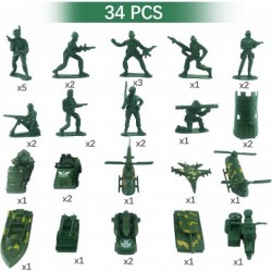 Toys for Boys|Army Men Toys for Boys|Army Men|Army Toys-46 Pcs Army Scene Box-Mini Action Figure Play Set with Soldiers Vehic...