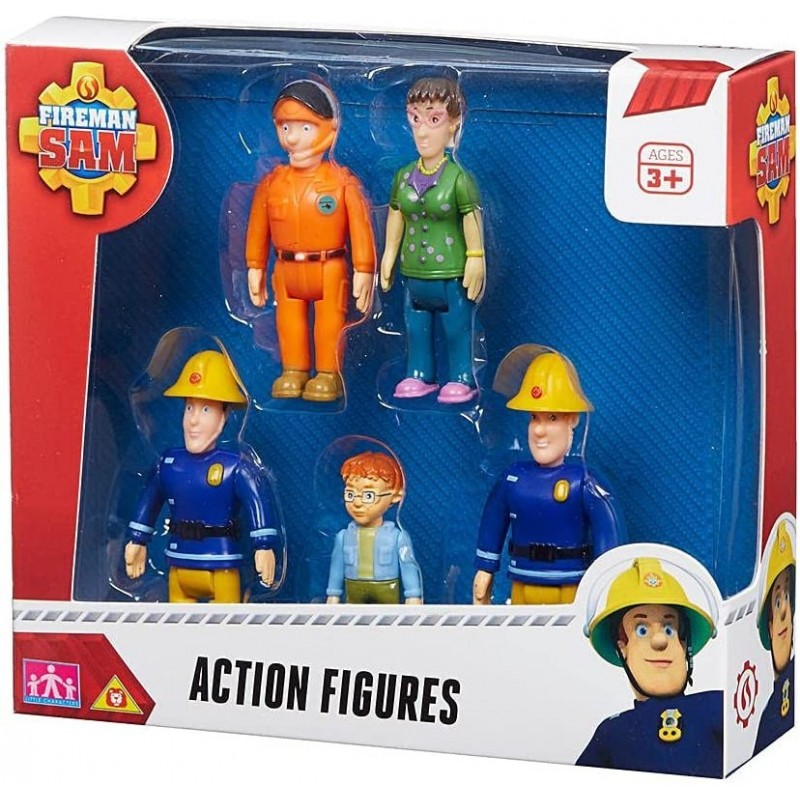 Fireman Sam 5 Figures Norman Elvis Dilys and Pilot Tom. $45.56 Play Figure Playsets