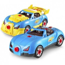 Take Apart Racing Car Toys - Build Your Own Toy Car with 30 Piece Constructions Set - Toy Car Comes with Engine Sounds & Ligh...