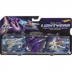 Disney Pixar Lightyear Hot Wheels Fleet Starship 3-Pack Officially Licensed Starships from Lightyear Toy for Kids 3 Years & O...