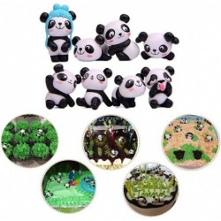 Panda Doll Mini Panda Toy Panda Cake Decoration Cute Panda Birthday Party Decorations (12pcs/1 Set) $21.56 Play Figure Playsets