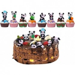 Panda Doll Mini Panda Toy Panda Cake Decoration Cute Panda Birthday Party Decorations (12pcs/1 Set) $21.56 Play Figure Playsets