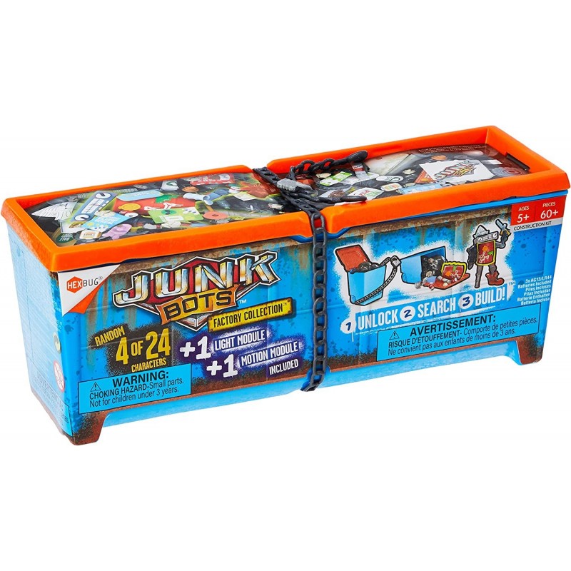 JUNKBOTS Factory Collection Industrial Dumpster Surprise Toys in Every Box LOL with Boys and Girls Alien Powered Toys for Kid...