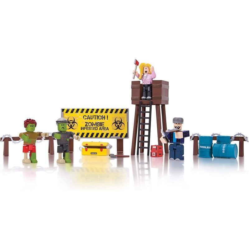 Action Collection - Zombie Attack Playset [Includes Exclusive Virtual Item] $37.97 Play Figure Playsets