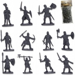 Mini Soldiers Toy 200pcs Soldiers Toy Plastic Lifelike Educational Medieval Soldier Figures Model Suitable for Learning Histo...