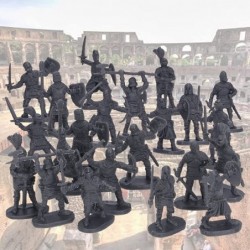 Mini Soldiers Toy 200pcs Soldiers Toy Plastic Lifelike Educational Medieval Soldier Figures Model Suitable for Learning Histo...