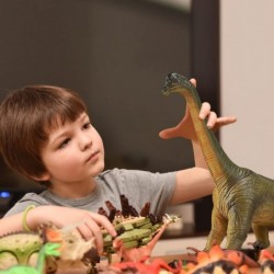 Soft Brachiosaurus Dinosaur Toy for Kids Super Realistic and Soft Touch 15 Inch Dinosaur Figurine Great Educational Learning ...