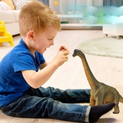 Soft Brachiosaurus Dinosaur Toy for Kids Super Realistic and Soft Touch 15 Inch Dinosaur Figurine Great Educational Learning ...