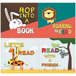 Animal Good Reading Habit Stickers (10-Sheet) – Total 120 pcs (10 X 12pcs) Individual Small Size 2.1 x 2. Inches Waterproof U...