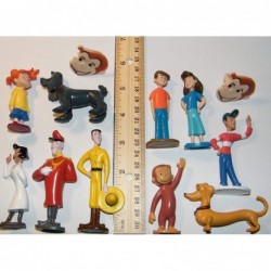 Curious George Fun Party Favors Goody Bag Fillers Set with 10 Fun Figures and 2 GeorgeRings Featuring Curious George and His ...