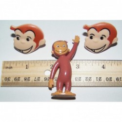 Curious George Fun Party Favors Goody Bag Fillers Set with 10 Fun Figures and 2 GeorgeRings Featuring Curious George and His ...