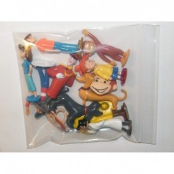 Curious George Fun Party Favors Goody Bag Fillers Set with 10 Fun Figures and 2 GeorgeRings Featuring Curious George and His ...