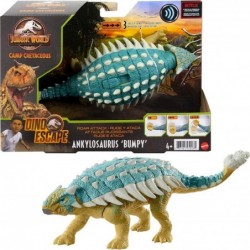 Camp Cretaceous Dinosaur Roar Attack Bundle - 3 Jurassic World Figures Fossil Finds Resin T-Rex (Ankylosaurus Bumpy Baryonyx ...