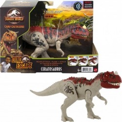 Camp Cretaceous Dinosaur Roar Attack Bundle - 3 Jurassic World Figures Fossil Finds Resin T-Rex (Ankylosaurus Bumpy Baryonyx ...