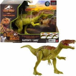 Camp Cretaceous Dinosaur Roar Attack Bundle - 3 Jurassic World Figures Fossil Finds Resin T-Rex (Ankylosaurus Bumpy Baryonyx ...