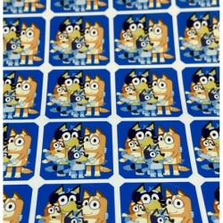 Bluey Candy Stickers Party Supplies Party Favors - Sheet of 96 0.75 inch Stickers $16.19 Kids' Stickers