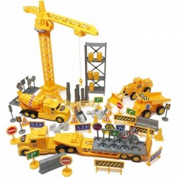 100-Piece Construction Project and Vehicles Play Set - Variety Pack of Construction Toys Cars Vehicles and Playset Toy Access...