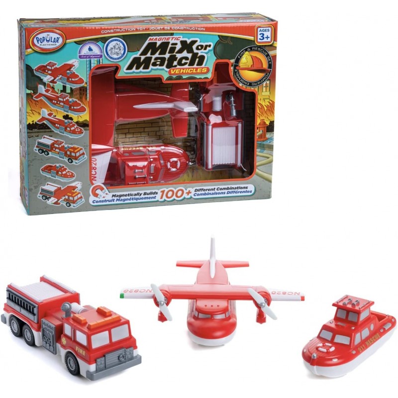 Magnetic Mix or Match® Vehicles Fire & Rescue $56.48 Play Figure Vehicles