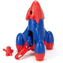 Rocket Red/Blue CB - 4 Piece Pretend Play Motor Skills Kids Toy Vehicle. No BPA phthalates PVC. Dishwasher Safe Recycled Plas...