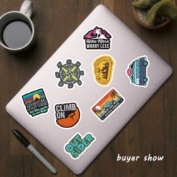 Water Bottle Stickers [100pcs] Vinyl Stickers Waterproof Laptop Stickers Skateboard Luggage Car Motorcycle Bicycle Bike Decal...