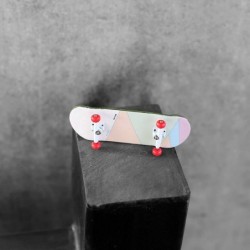 Wooden PRO Fingerboards ((Noah Team 5-Layer Maple Handmade Deck 33mmx98mm NW King WhiteTrucks 33mm NW II Red Wheels) (Born fo...