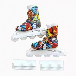 Finger Shoes Cool Mini Skateboard Shoes for Finger Breakdance Fingerboard Doll Shoes (Black with White) $23.01 Finger Toys