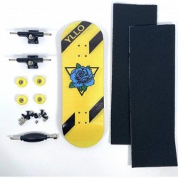 Blue Rose Complete 5 Ply Wood 100mm x 33mm Fingerboard with Upgraded 32mm Trucks Lock Nuts CNC Wheels $45.63 Finger Toys