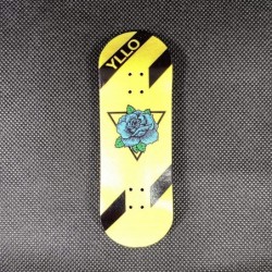 Blue Rose Complete 5 Ply Wood 100mm x 33mm Fingerboard with Upgraded 32mm Trucks Lock Nuts CNC Wheels $45.63 Finger Toys