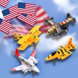 28 Pack Pull Back Airplane Toys Including Soldier Men Set Plane Playset Including Helicopter Jet Fighter Jet Bomber Biplane G...