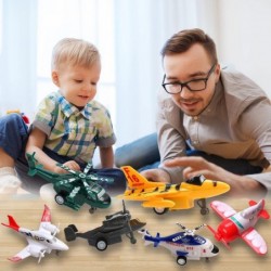 28 Pack Pull Back Airplane Toys Including Soldier Men Set Plane Playset Including Helicopter Jet Fighter Jet Bomber Biplane G...