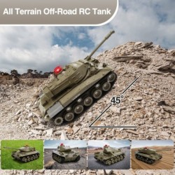 Remote Control Tank for Kids M41A3 American Army Battle Tank Programmable RC Tanks with Lights & Realistic Sounds RC Military...