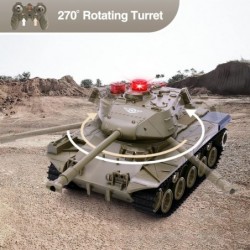 Remote Control Tank for Kids M41A3 American Army Battle Tank Programmable RC Tanks with Lights & Realistic Sounds RC Military...