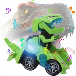 Toys for 3-6 Year Old Boys Transforming Car Toys with LED Light and Music Dinosaur Toy Birthday Gifts for 4 5 6 7 Year Old Bo...