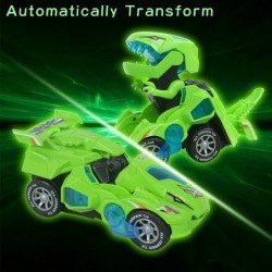 Toys for 3-6 Year Old Boys Transforming Car Toys with LED Light and Music Dinosaur Toy Birthday Gifts for 4 5 6 7 Year Old Bo...