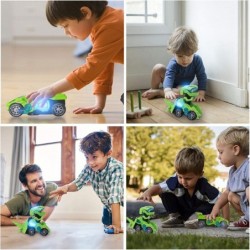 Toys for 3-6 Year Old Boys Transforming Car Toys with LED Light and Music Dinosaur Toy Birthday Gifts for 4 5 6 7 Year Old Bo...