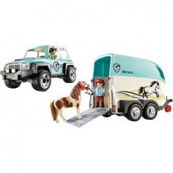 Car with Pony Trailer $61.39 Kids' Play Cars & Race Cars