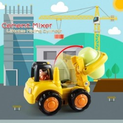 Friction Powered Cars for 1 2 3 Year Old Boy & Girl Toddler Car Toy with 4 Sets Tractor Truck Dumper Bulldozer Toy Constructi...