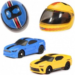 Mini R/C Mustang GT & Camaro Helmet Racers RC Cars 2 Pack Set $30.56 Kids' Play Cars & Race Cars