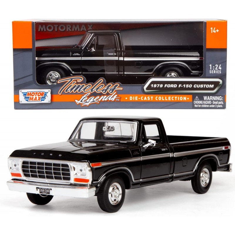 1979 Ford F-150 Pickup Classic F150 Pick Up Truck 1:24 Diecast Collectible Model Car Black 79346 All Star Toys Exclusive $47....