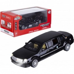 Diecast Model Toy Cars 1:32 Lengthened Presidential Limousine Car Alloy Pull Back Vehicles Toy Car with Sound and Light Open ...