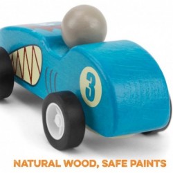 Wooden Wonders Pack of 3 Pull-Back Derby Racers Predators Pack $34.57 Kids' Play Cars & Race Cars