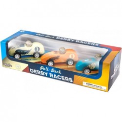 Wooden Wonders Pack of 3 Pull-Back Derby Racers Predators Pack $34.57 Kids' Play Cars & Race Cars