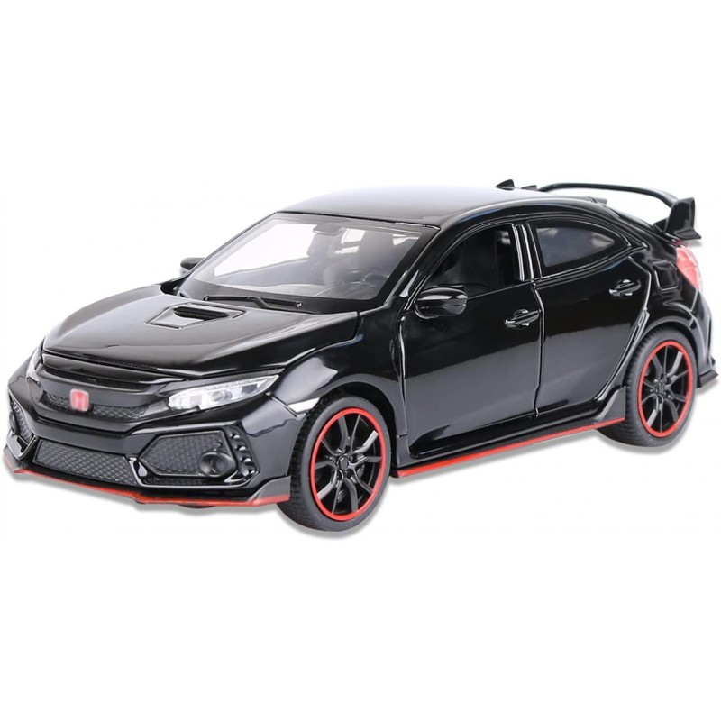 1:32 Alloy Pull Back Car Diecast Model CAR for Civ1c Type R Collection Mini Simulation Vehicles Toys for Kids Boyfriend Young...