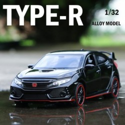 1:32 Alloy Pull Back Car Diecast Model CAR for Civ1c Type R Collection Mini Simulation Vehicles Toys for Kids Boyfriend Young...