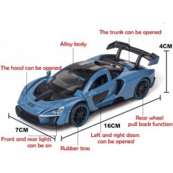 Alloy Collectible Blue McLaren Senna Toy Vehicle Pull Back DieCast Car with Lights and Sound $42.98 Kids' Play Cars & Race Cars