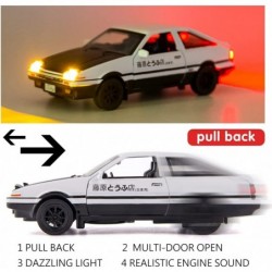 1/32 Toyota AE86 Initial D Model Car Zinc Alloy Pull Back Toy car with Sound and Light for Kids Boy Girl Gift(Black) $31.54 K...